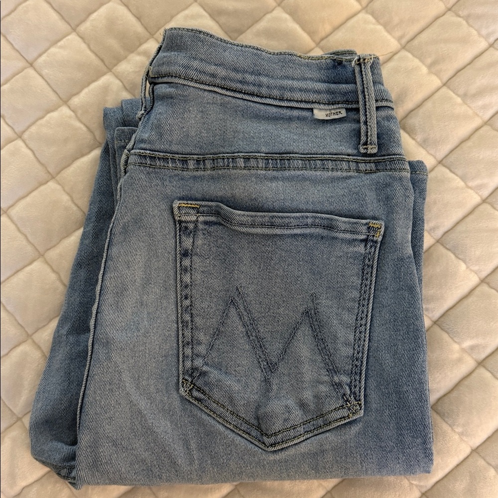 MOTHER Light Blue Boot Cut Jeans - Picture 5 of 5